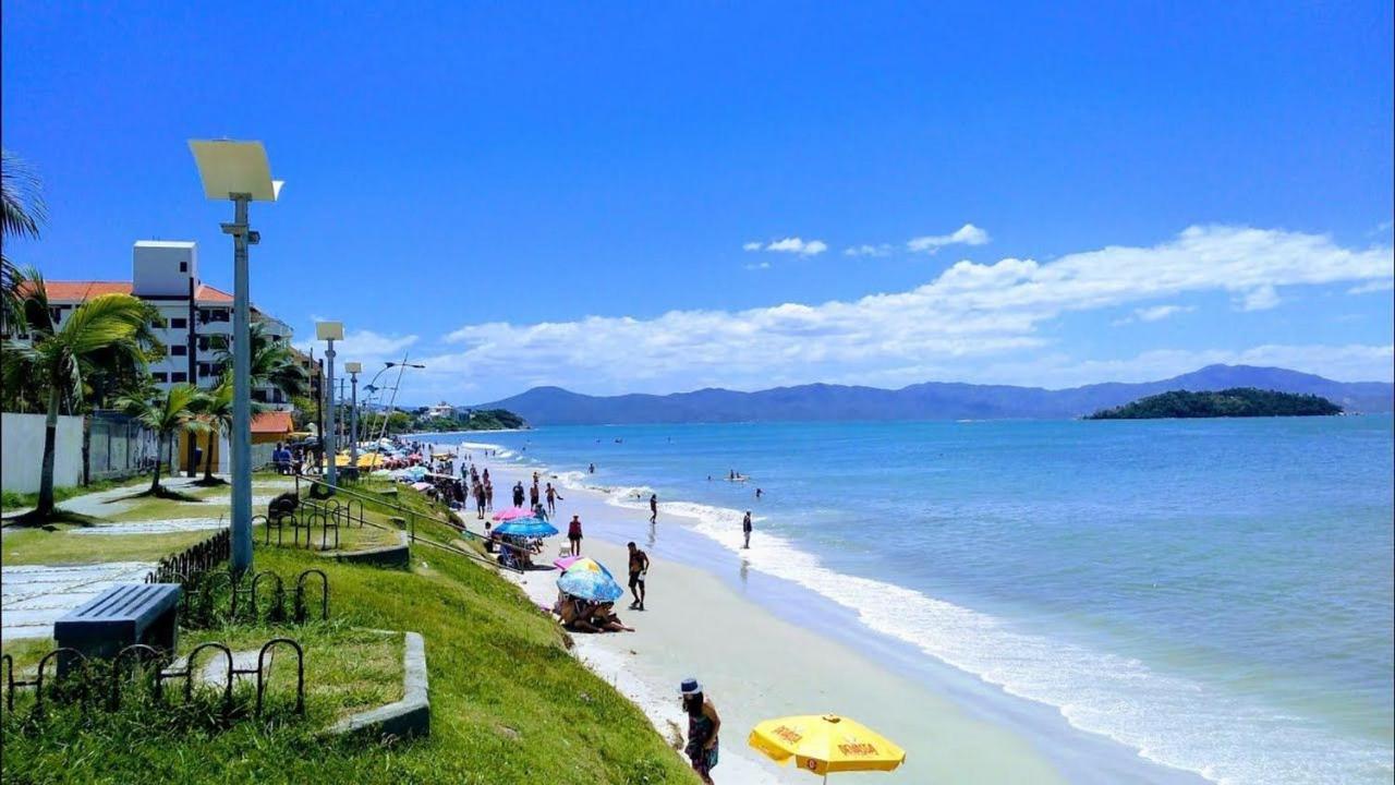 Apartamento Com Vista Do Mar Em Residencial Com Piscina Florianópolis Екстериор снимка