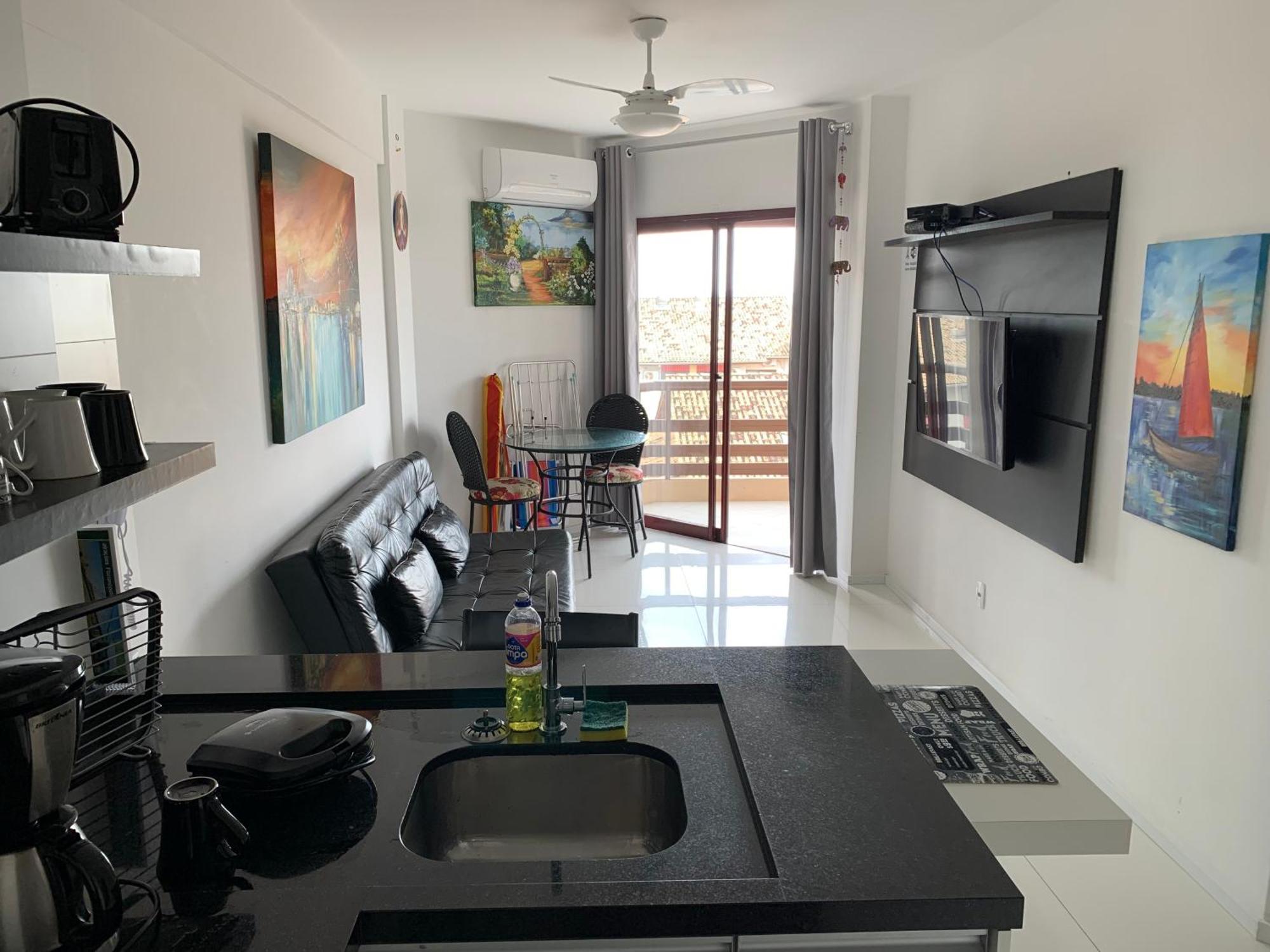 Apartamento Com Vista Do Mar Em Residencial Com Piscina Florianópolis Екстериор снимка