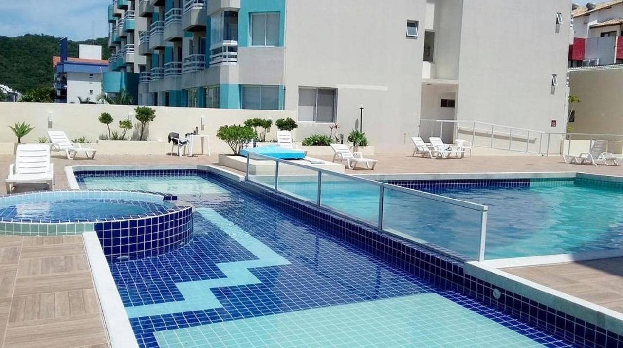 Apartamento Com Vista Do Mar Em Residencial Com Piscina Florianópolis Екстериор снимка